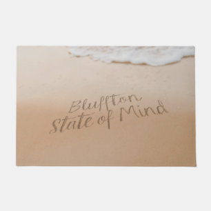 Bluffton State of Mind Written in Sand SC Beach Doormat