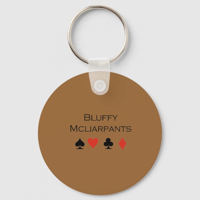 Bluffy Mcliarpants T-shirt Key Ring (Front)
