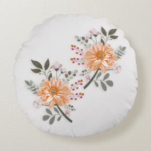 Blühendes Duett Round Cushion