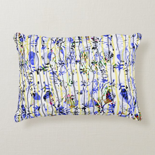 Bluish Decorative Cushion (Front)