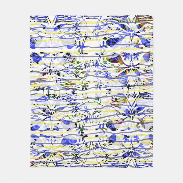 Bluish Fleece Blanket (Front)