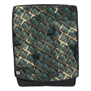 Bluish grey brick effect, under dark spot in lines backpack