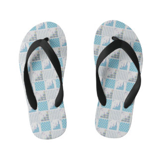 Bluish Stils Kid's Flip Flops