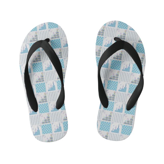 Bluish Stils Kid's Flip Flops (Footbed)