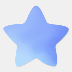 bluish watercolor star sticker
