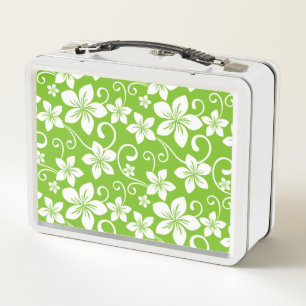 BLULE HAWAII (LIME) METAL LUNCH BOX