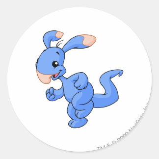 Blumaroo Blue Classic Round Sticker