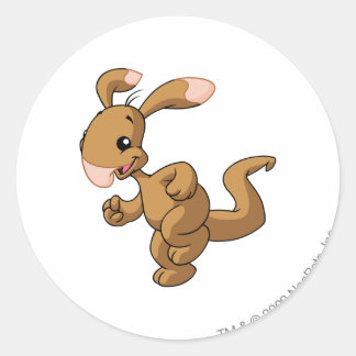 Blumaroo Brown Classic Round Sticker