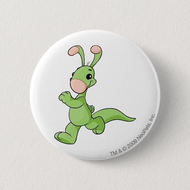 Blumaroo Green 6 Cm Round Badge (Front)
