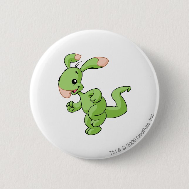 Blumaroo Green 6 Cm Round Badge (Front)