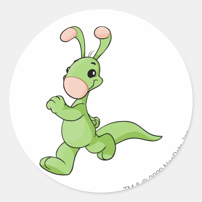 Blumaroo Green Classic Round Sticker (Front)