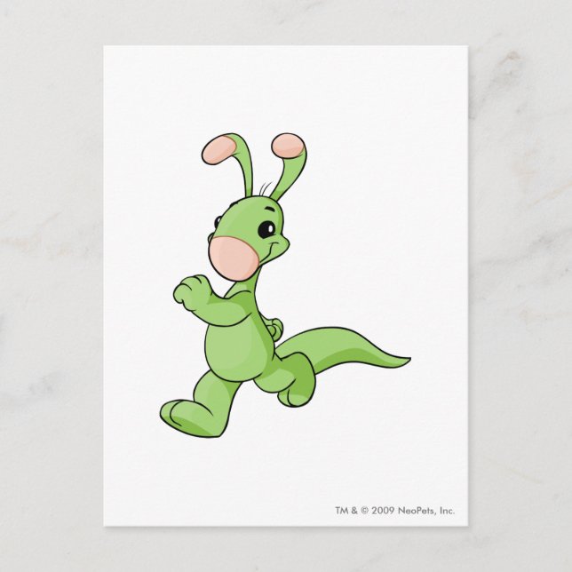 Blumaroo Green Postcard (Front)