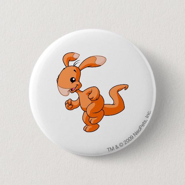 Blumaroo Orange 6 Cm Round Badge (Front)