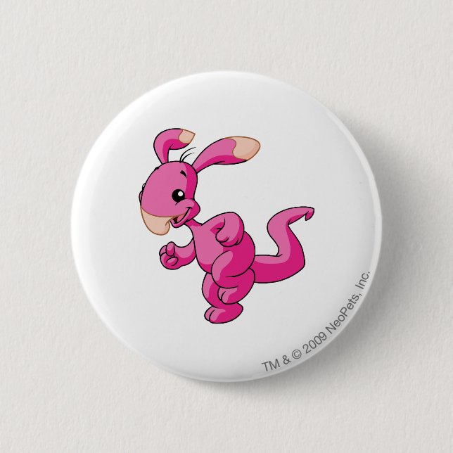 Blumaroo Pink 6 Cm Round Badge (Front)