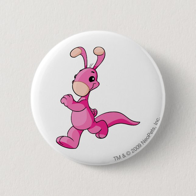 Blumaroo Pink 6 Cm Round Badge (Front)