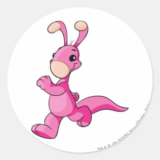 Blumaroo Pink Classic Round Sticker