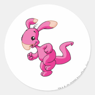 Blumaroo Pink Classic Round Sticker