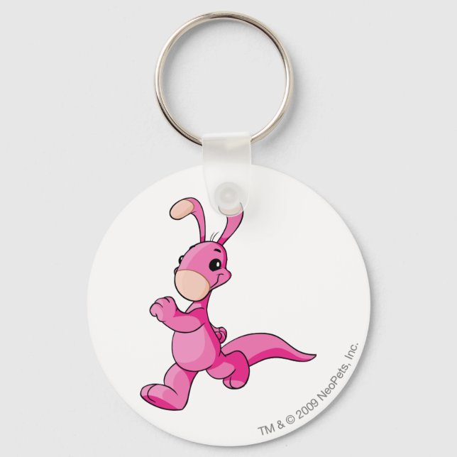 Blumaroo Pink Key Ring (Front)