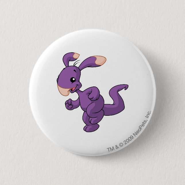 Blumaroo Purple 6 Cm Round Badge (Front)