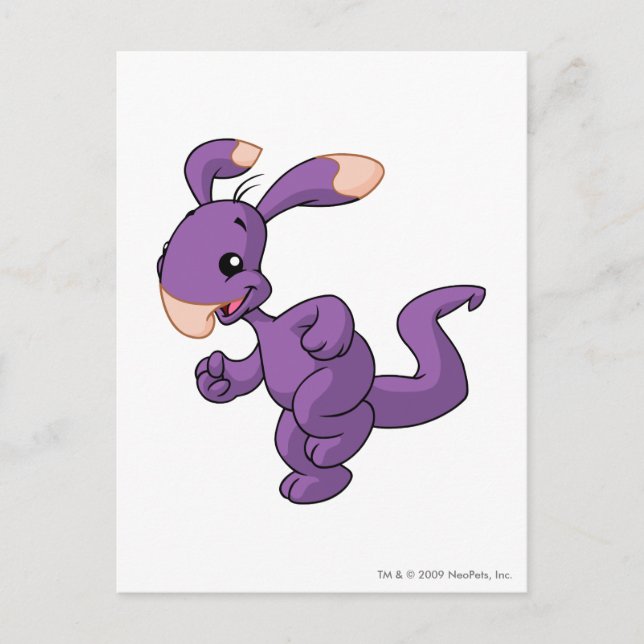 Blumaroo Purple Postcard (Front)