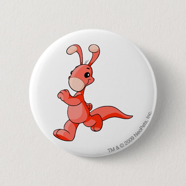 Blumaroo Red 6 Cm Round Badge (Front)