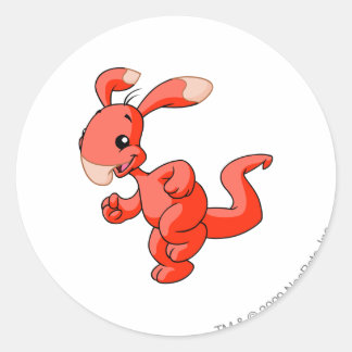 Blumaroo Red Classic Round Sticker