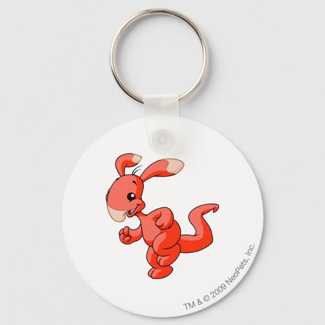Blumaroo Red Key Ring (Front)