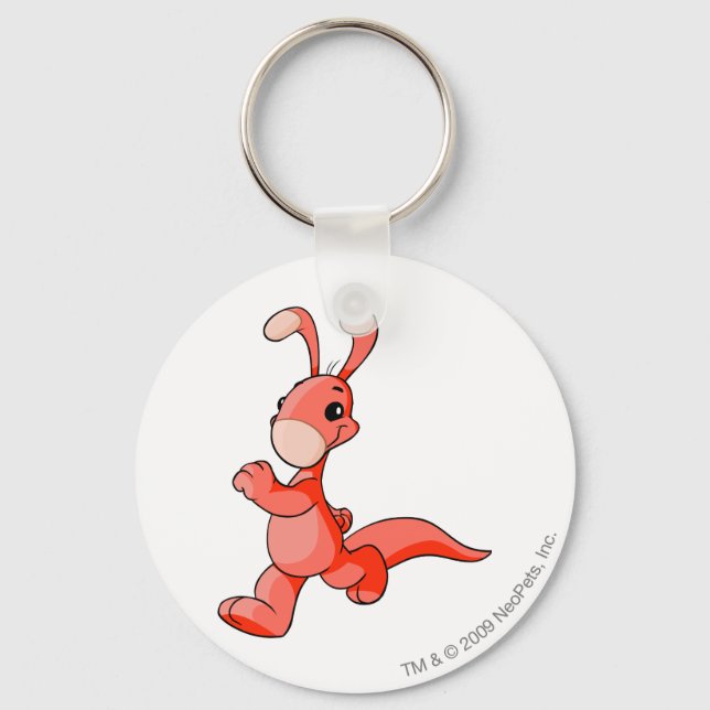 Blumaroo Red Key Ring (Front)