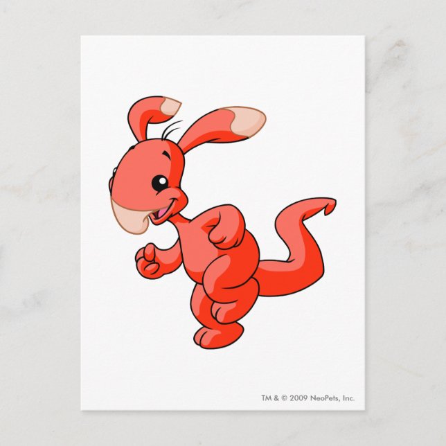 Blumaroo Red Postcard (Front)