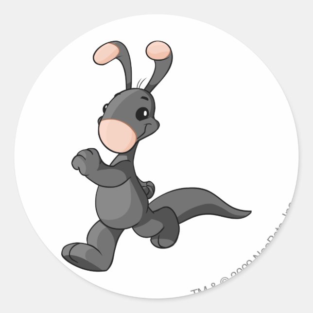 Blumaroo Shadow Classic Round Sticker (Front)