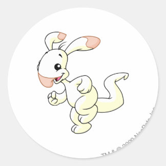 Blumaroo White Classic Round Sticker