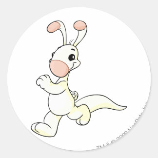 Blumaroo White Classic Round Sticker