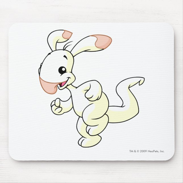 Blumaroo White Mouse Mat (Front)