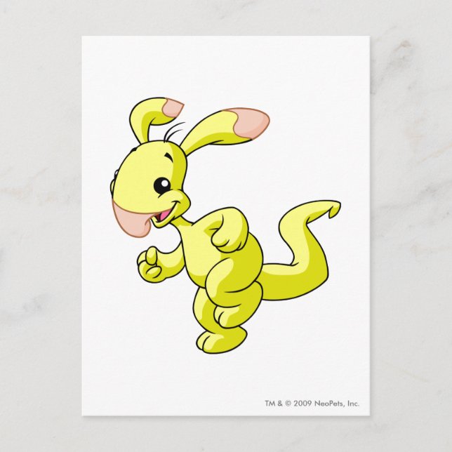 Blumaroo Yellow Postcard (Front)