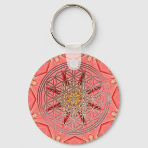 Blume des Lebens Key Ring