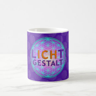 Blume Des Lebens Lichtgestalt violet pattern Coffee Mug