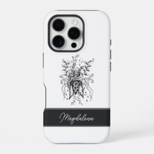 Blume Tangle Art, gezeichnet -  iPhone 16 Pro Case