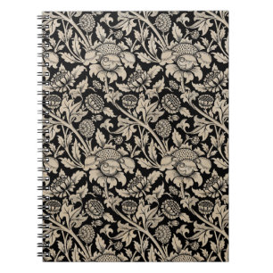 Blumen vintage muster hintergrund notebook