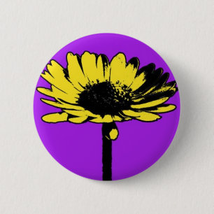 blumendrei1 6 cm round badge