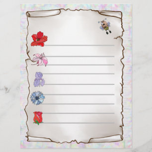 Blumenmerkblatt Custom Letterhead