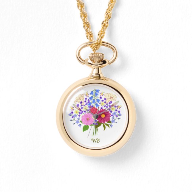 Blumenstrauss Necklace Watch (Front)