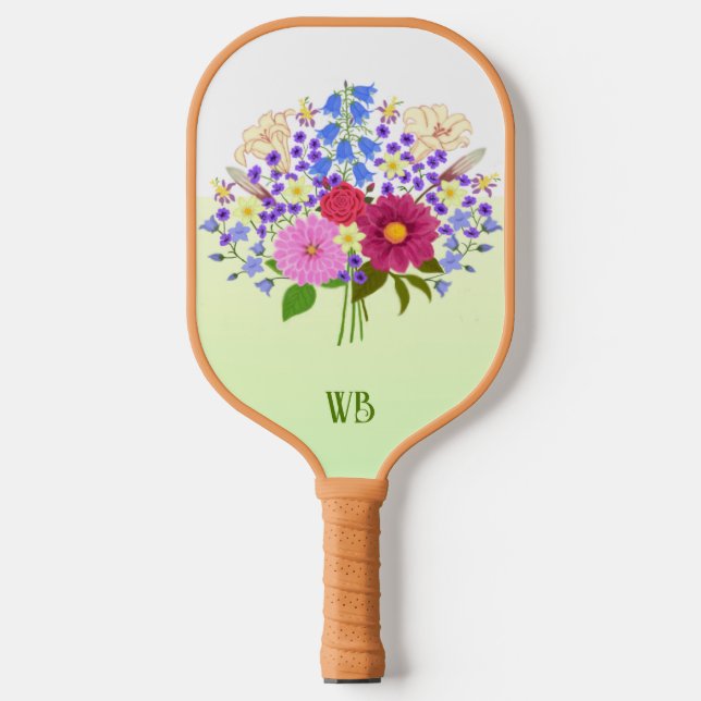 Blumenstrauss Yellow Pickleball Paddle (Front)