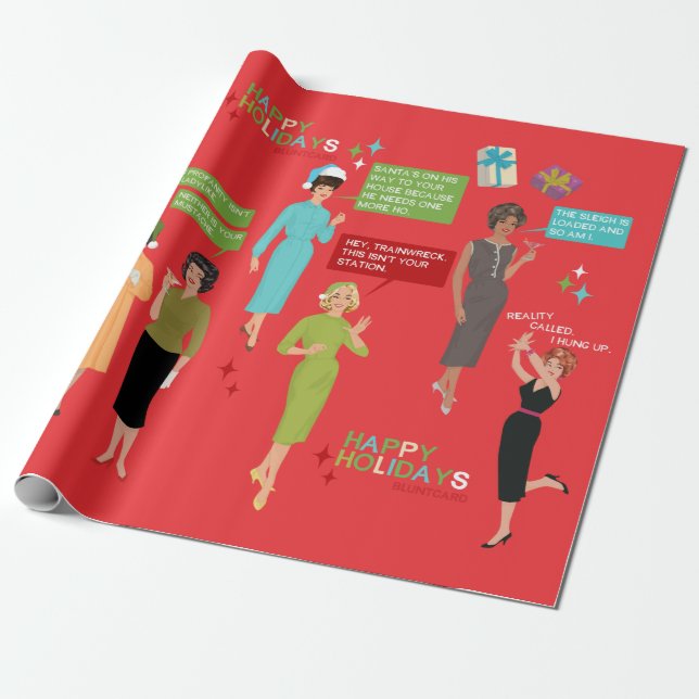 Bluntcard Christmas wrapping Paper (Unrolled)