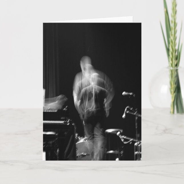 Blur and Movement on stage Jazz Show Card (Front)