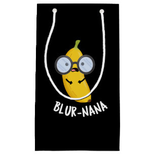 Blur-nana Funny Banana Pun Dark BG Small Gift Bag