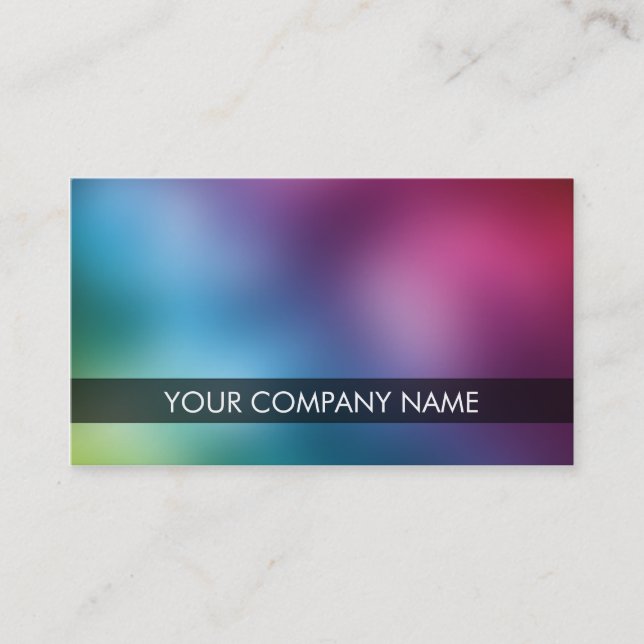 Blur (Rainbow) Business Cards (Front)