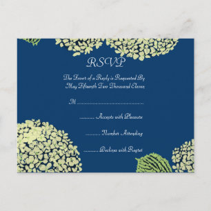 Blurberry Hydrangea RSVP Post Card