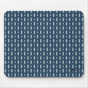 Blurple Beaded Curtain Design Mouse Mat