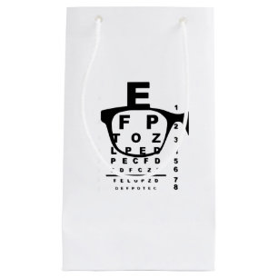 Blurr Eye Test Chart Small Gift Bag