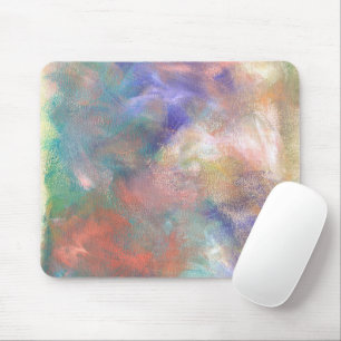 Blurred Abstract Paint Pattern Mouse Mat